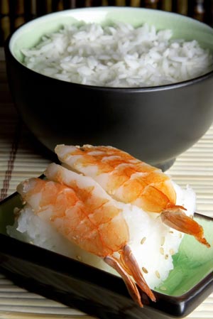 rice and sushi